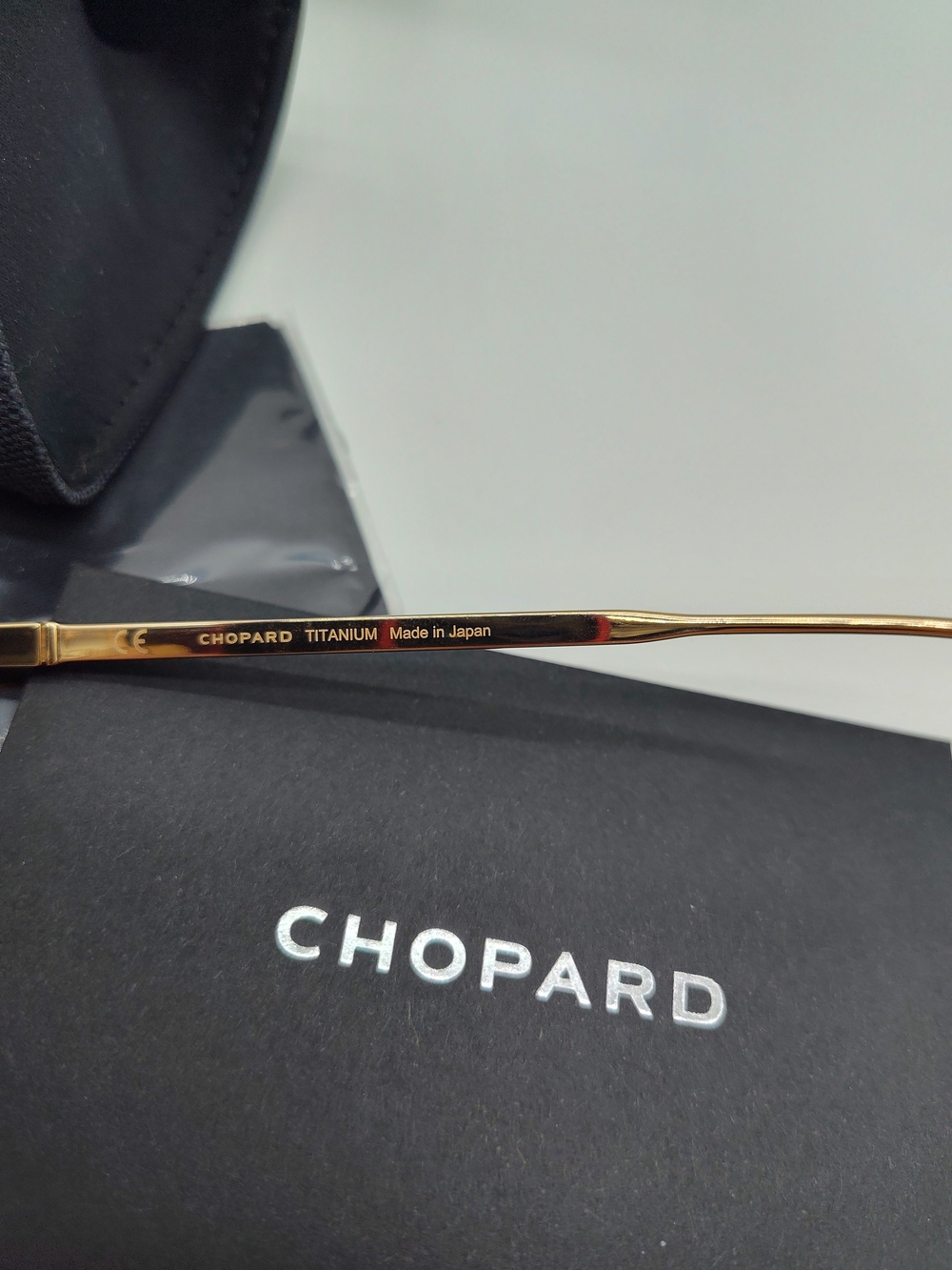 CHOPARD SCHD57M 300Z Titanium Gold Polarized Aviator Sunglasses 64mm Japan NIP - Picture 4 of 12